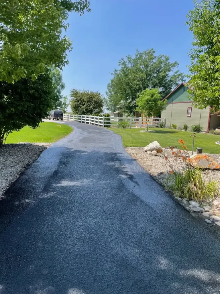 Boise residential asphalt sealcoating services protecting your home driveway.