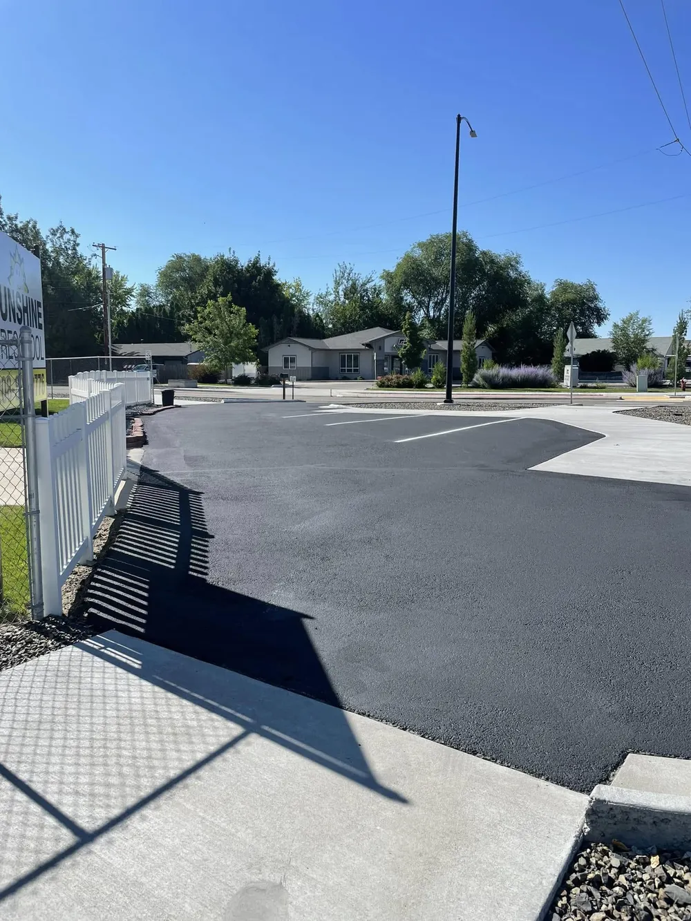 Commercial pavement maintenance in the Treasure Valley