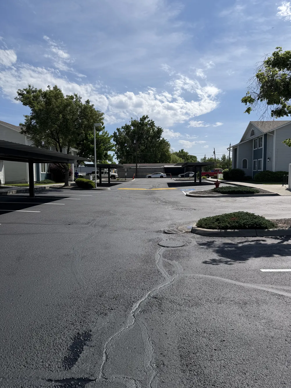 Final view of restored pavement