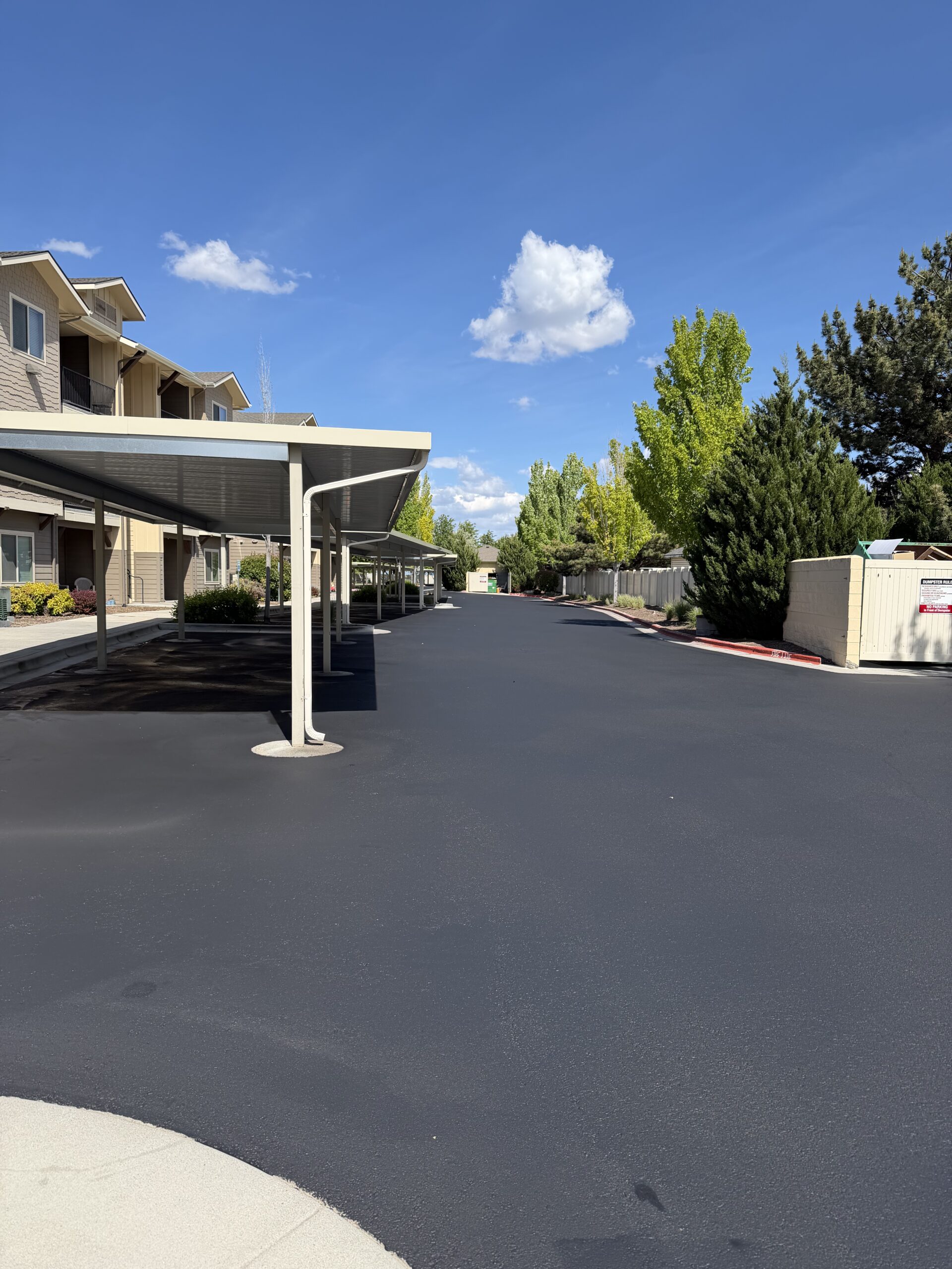Parking lot striping detail